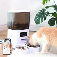 5L Smart Double Bowl Cat Feeder with Camera — Feed Your Pet From Anywhere