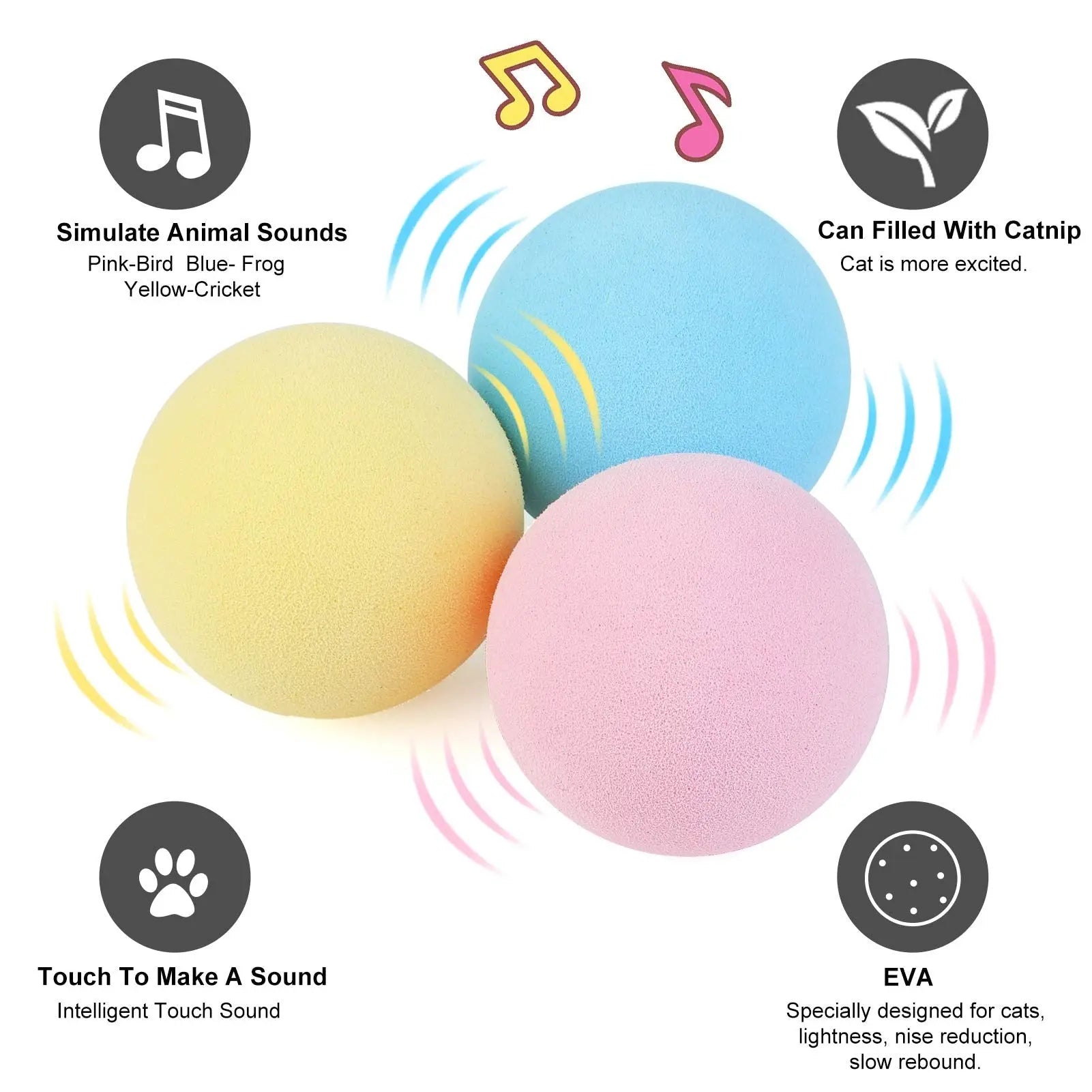 Interactive Catnip Ball Cat Toy eprolo