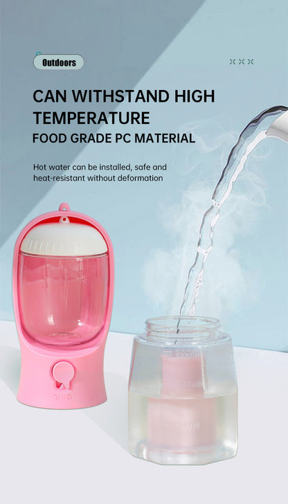 Pet Multifunctional Water Bottle 3 in 1 Portable Pet Water Bottle with Food Container and poop bag eprolo