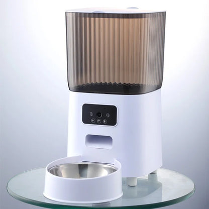 5L Smart Double Bowl Cat Feeder with Camera — Feed Your Pet From Anywhere