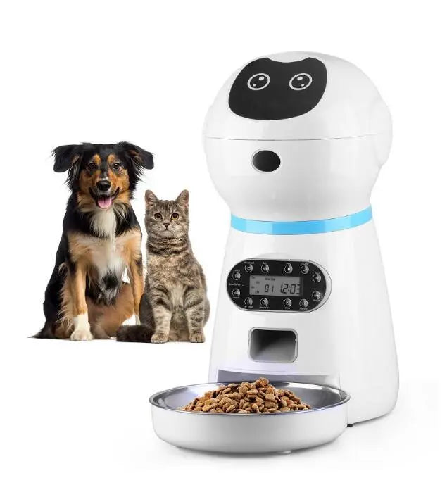 3.5L Automatic Robot Pet Feeder (Stainless Steel) eprolo
