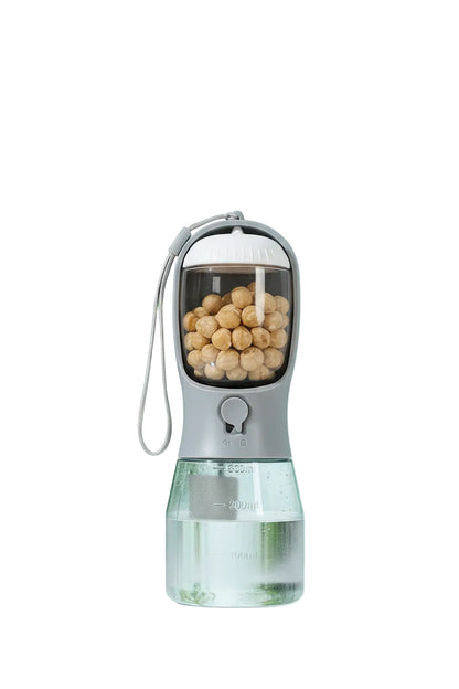 Pet Multifunctional Water Bottle 3 in 1 Portable Pet Water Bottle with Food Container and poop bag eprolo