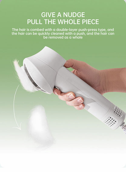 2-in-1 Smart Pet Hair Dryer & Grooming Comb — Dry & Detangle Without the Drama