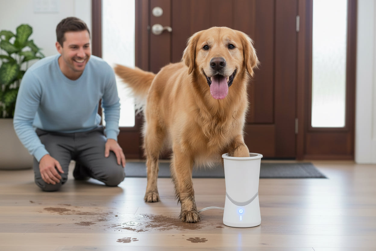Smart Auto Pet Paw Cleaner Cup — Clean Paws in 10 Seconds