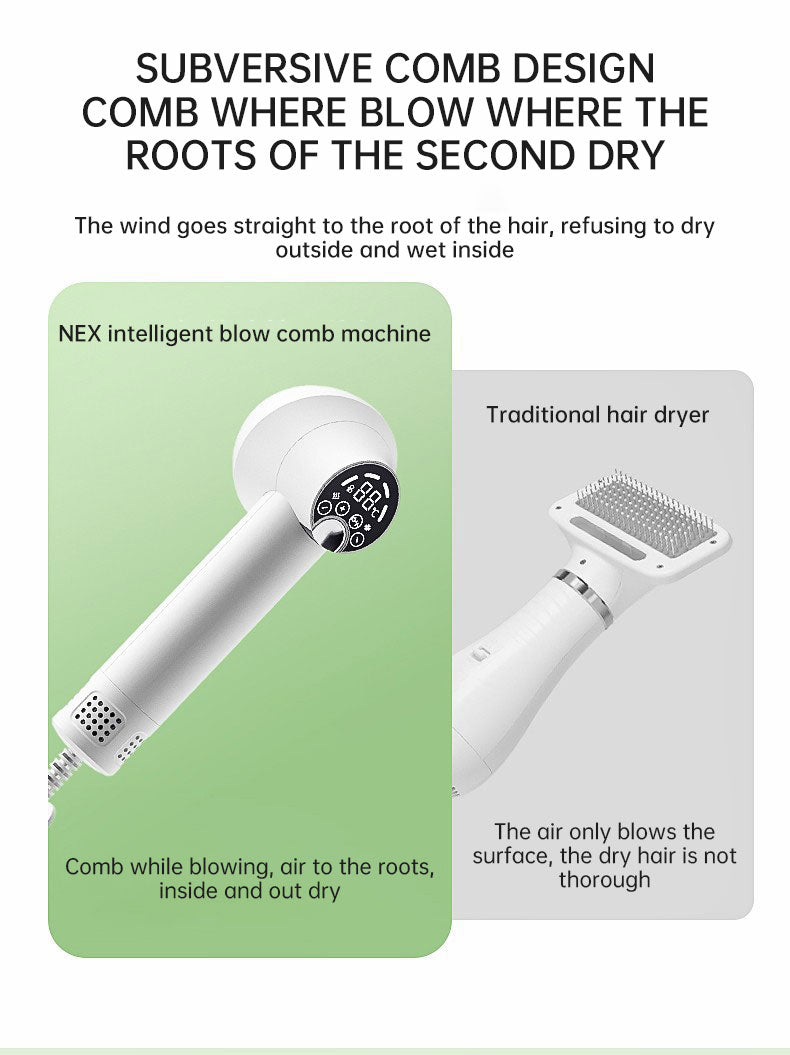 2-in-1 Smart Pet Hair Dryer & Grooming Comb — Dry & Detangle Without the Drama