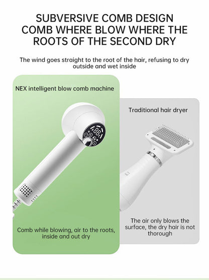 2-in-1 Smart Pet Hair Dryer & Grooming Comb — Dry & Detangle Without the Drama