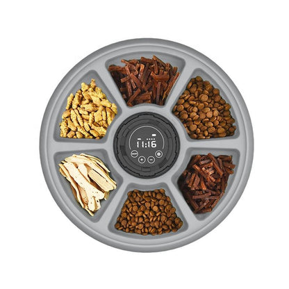 Smart Auto Pet Feeder — 6 Meal Timed Dispenser with Voice Recording