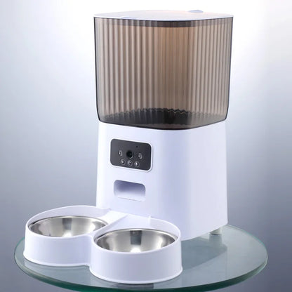 5L Smart Double Bowl Cat Feeder with Camera — Feed Your Pet From Anywhere