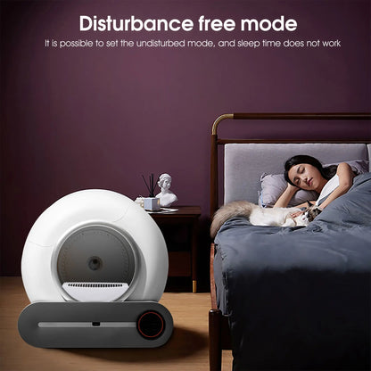 Automatic cleaning, eliminates odors, supports WiFi application control, intelligent automatic cat litter box with padding eprolo
