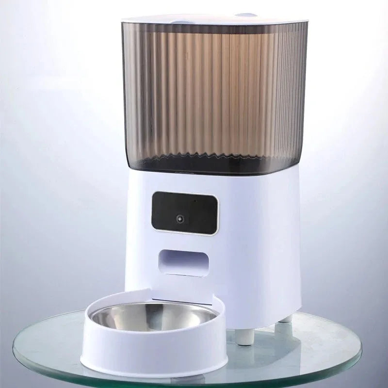 5L Smart Double Bowl Cat Feeder with Camera — Feed Your Pet From Anywhere