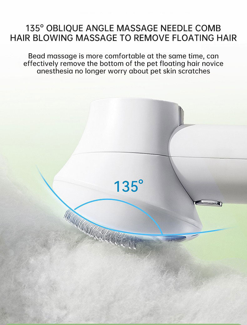 2-in-1 Smart Pet Hair Dryer & Grooming Comb — Dry & Detangle Without the Drama