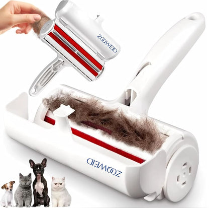 Self-Cleaning Pet Hair Remover Roller — No Refills, No Waste, No More Fur