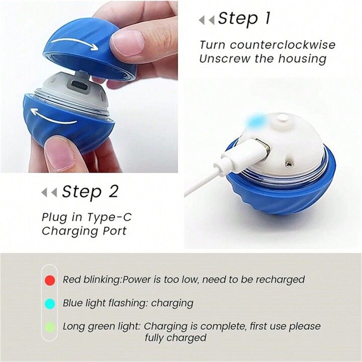 Smart Interactive Dog & Cat Toy Ball — 3 Hours of Play on One Charge