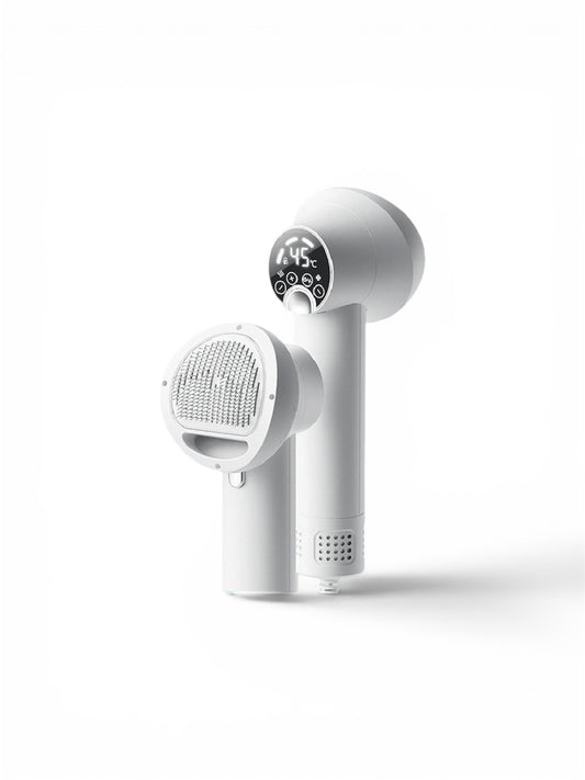 2-in-1 Smart Pet Hair Dryer & Grooming Comb — Dry & Detangle Without the Drama