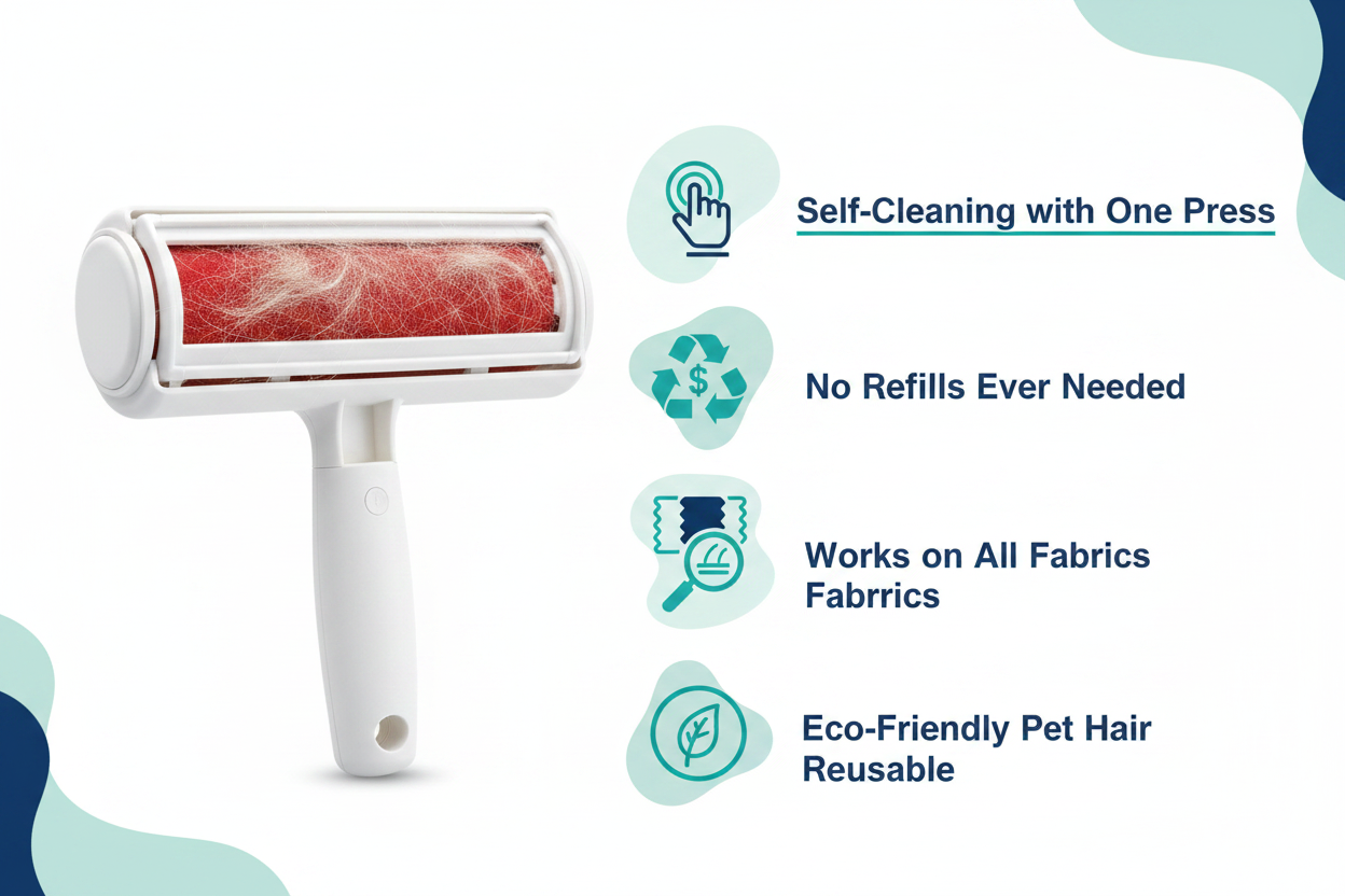 Benefits — Self-Cleaning Pet Hair Remover Roller