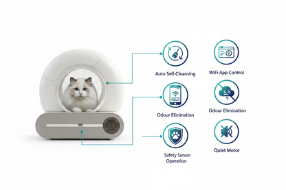 Benefits — WiFi Smart Self-Cleaning Cat Litter Box