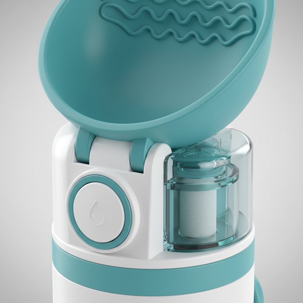 Close-up — 3-in-1 mechanism detail