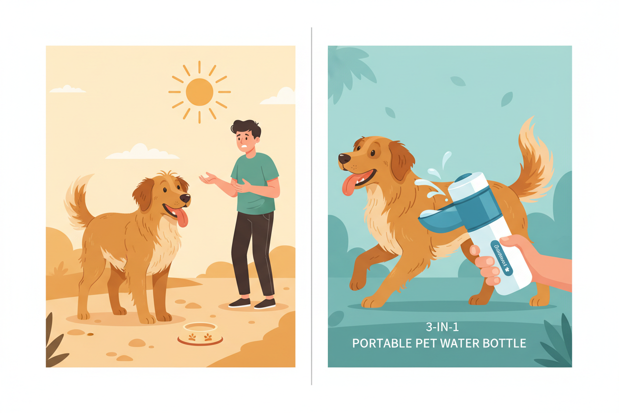 Problem/Solution — Dehydrated dog vs hydrated dog