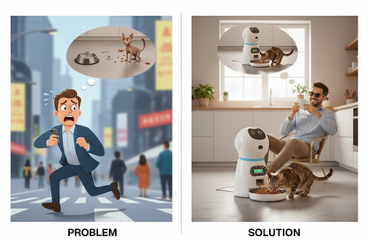 Problem/Solution — Panicked owner vs relaxed owner with auto feeder