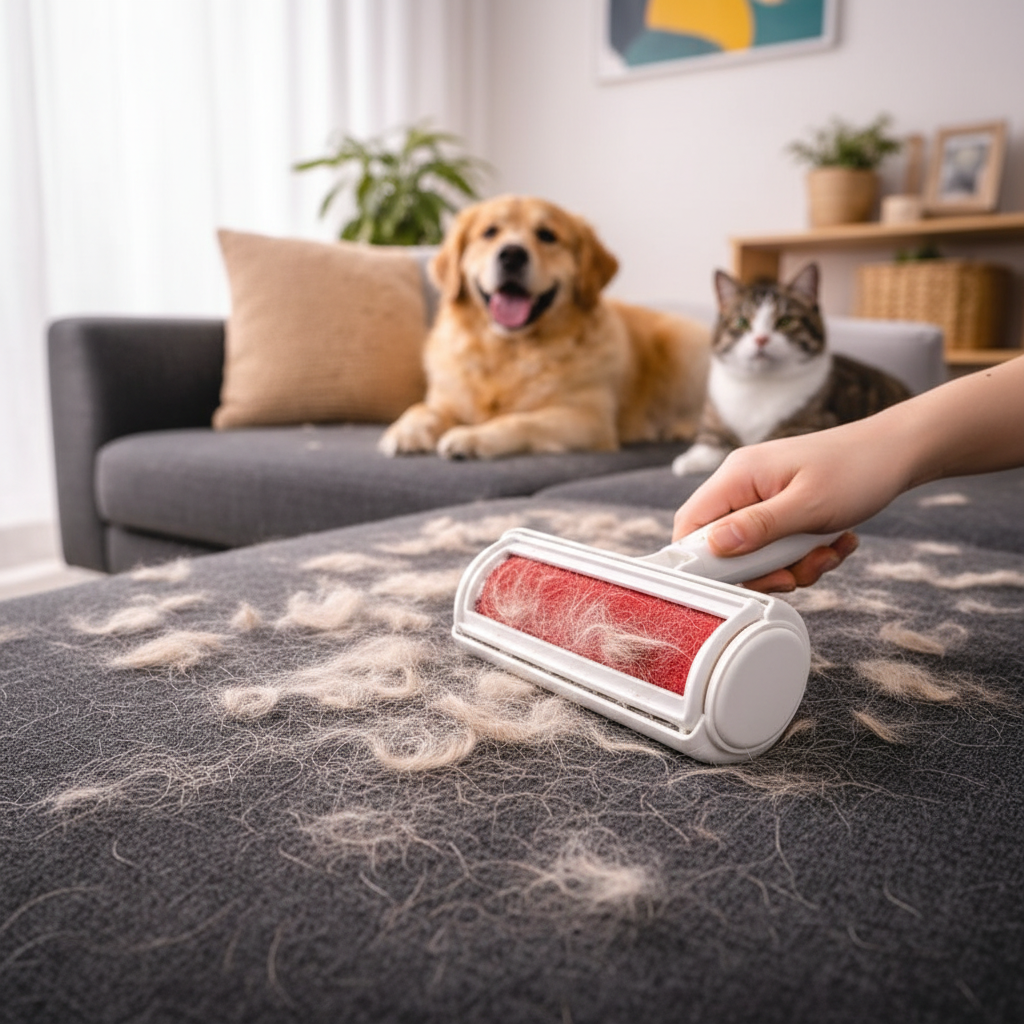 Self-Cleaning Pet Hair Remover Roller
